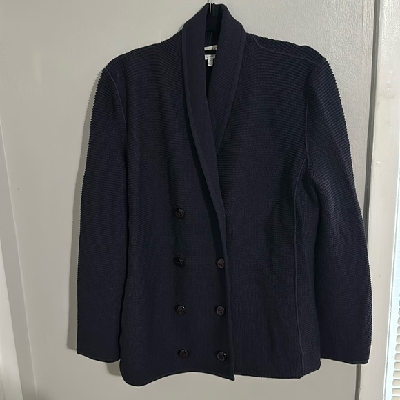 Armani Collezioni Double Breasted Virgin Wool Sweater - Picture 1 of 9